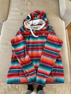 Ariat Women's AriatTEK Cold Series Serape Stripe Pullover Hoodie